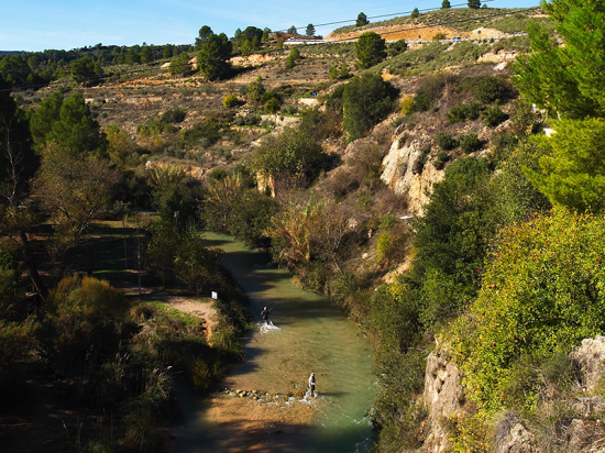 Paraje de Gallego. Elche de la Sierra. ZONA PESCA GALLEGO