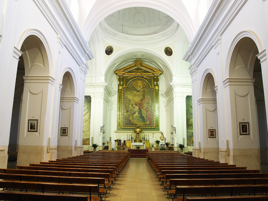 Iglesia Santa Quiteria. Elche de la Sierra.   Iglesia Santa Quiteria interior
