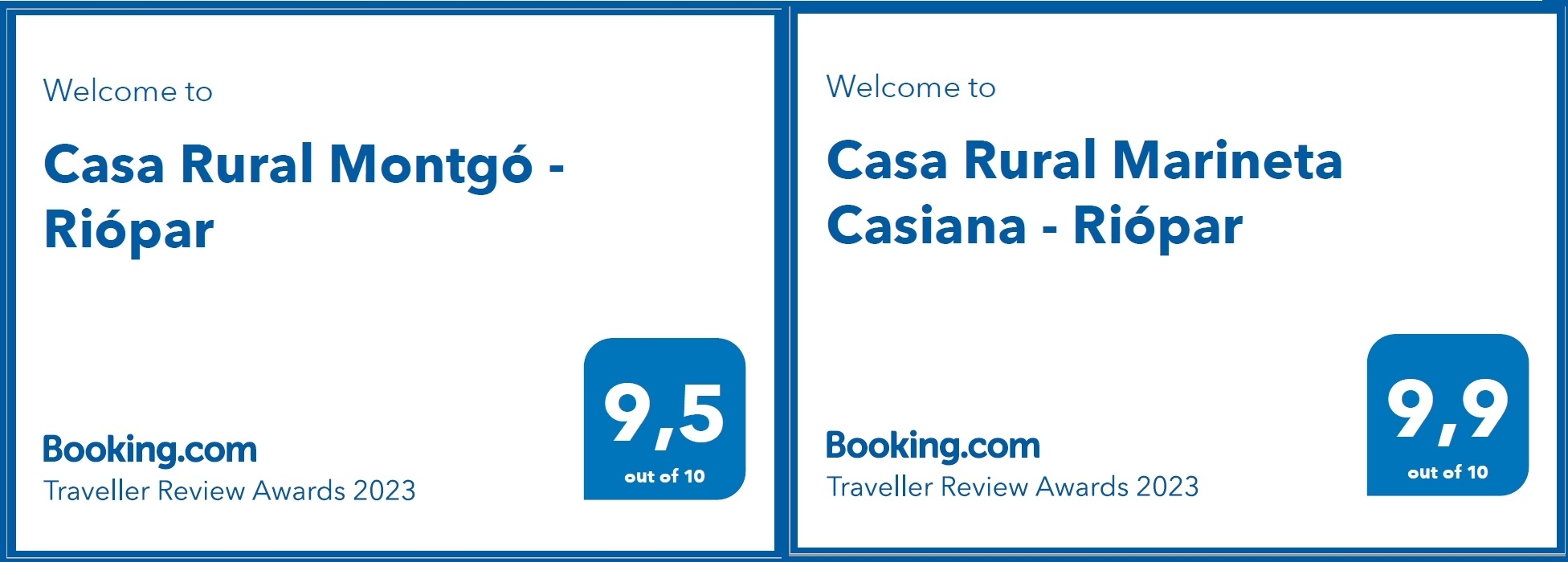 Casas Rurales  Montgó-Marineta Casiana Booking Awards 2024