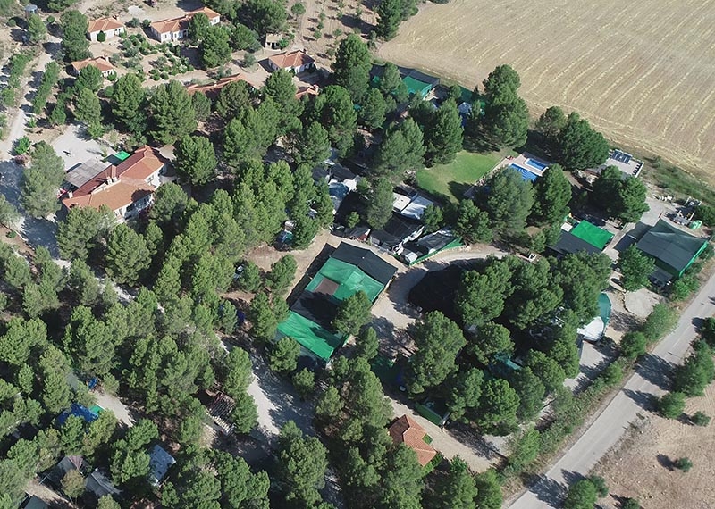 Aldea turística El Cañar  Aerea camping El Cañar