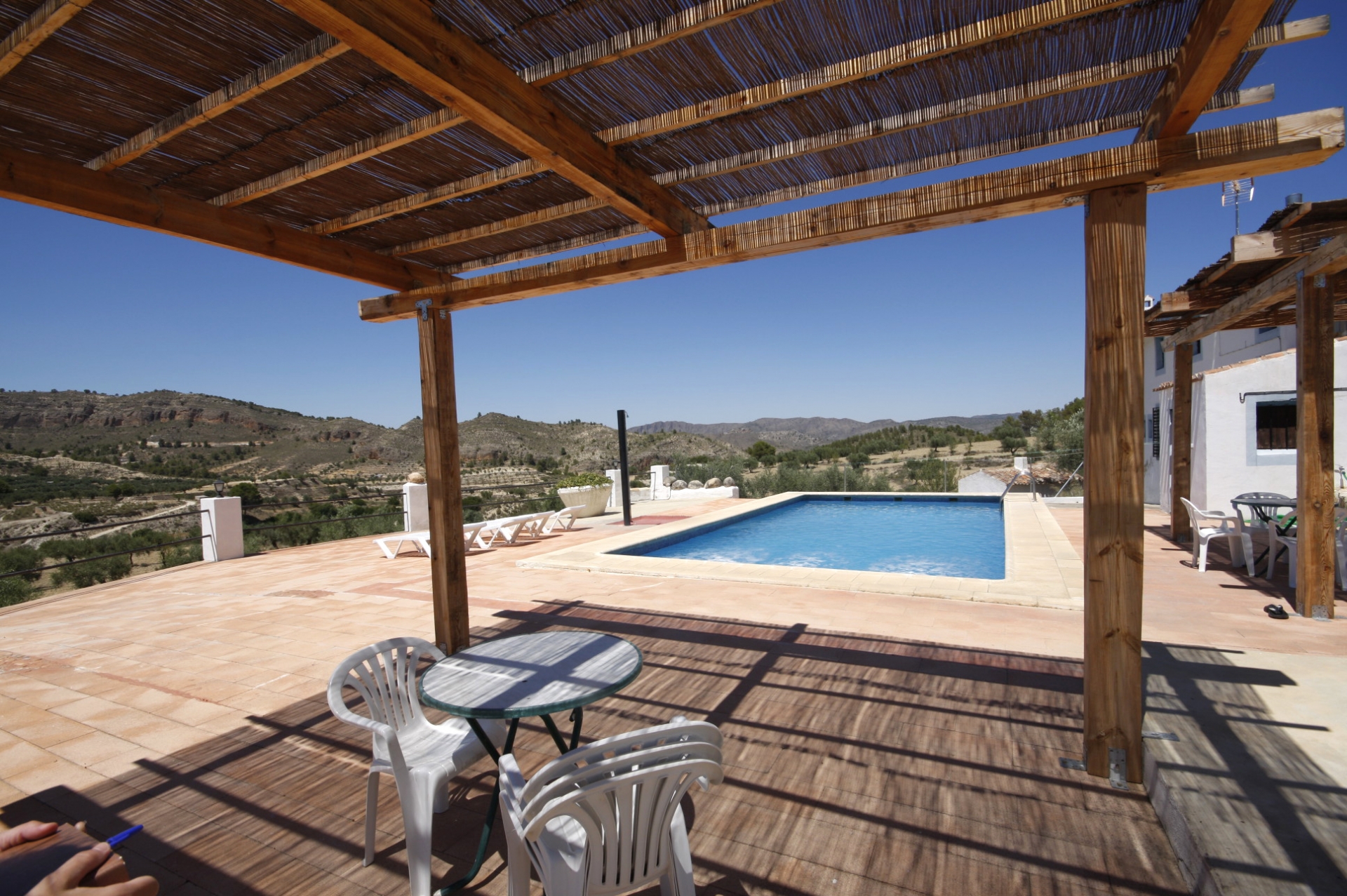 Casa rural la Zorrera Otra vista de la piscina