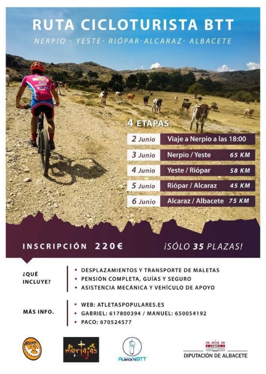 Ruta cicloturista de BTT Nerpio-Alcaraz-Albacete
