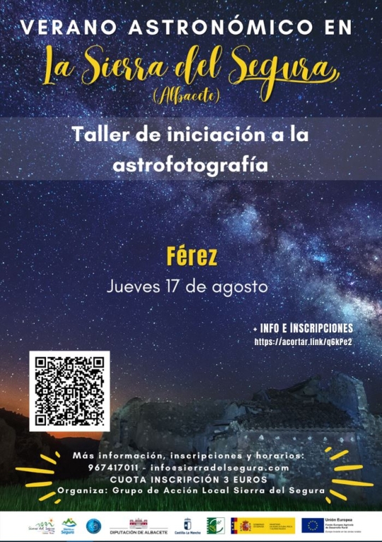 Taller de astrofotografía en Férez