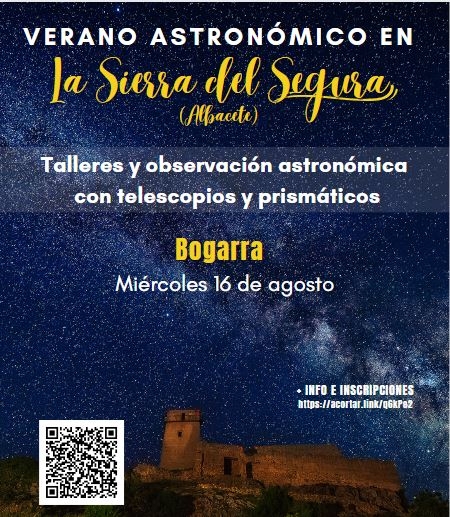 Talleres y observación astronómica Bogarra