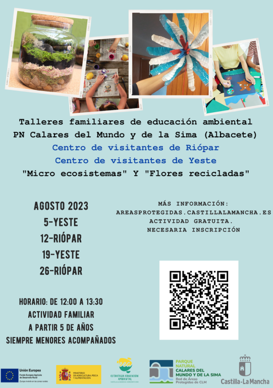 Talleres familiares de educación ambiental "Micro ecosistemas" Y "Flores recicladas"