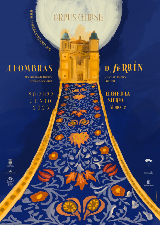 Alfombras de Serrín de Elche de la Sierra 2025