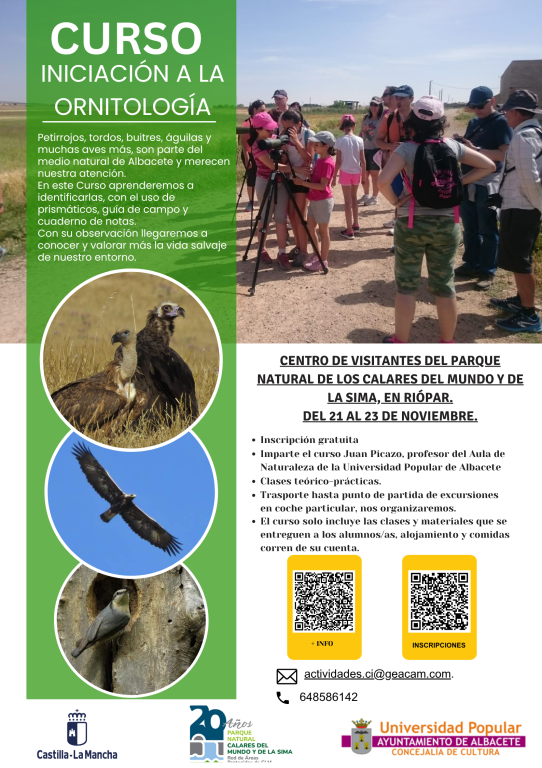 Curso de iniciación a la ornitología