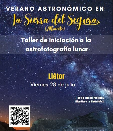 Taller de astrofotografía lunar en Liétor