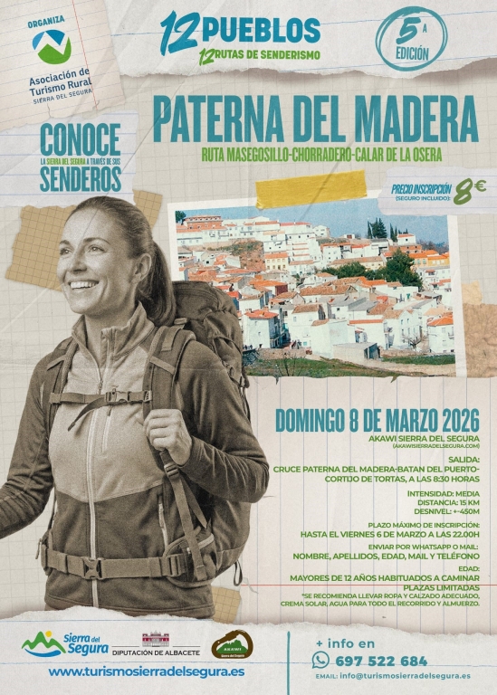 "Paterna del madera" 12 pueblos, 12 rutas de senderismo