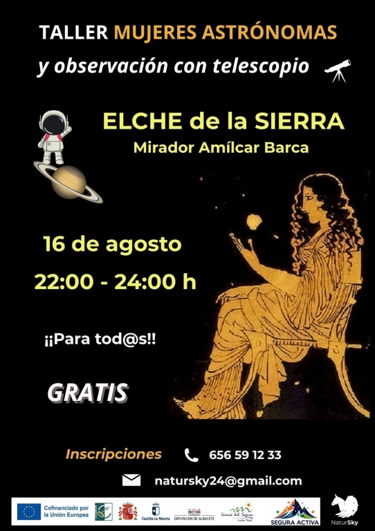 Taller mujeres astronómicas y observación con telescopio